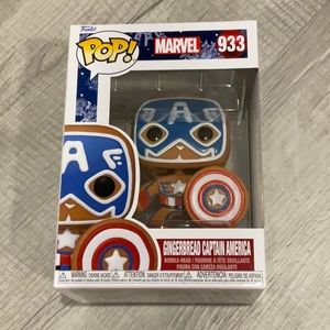 Marvel Gingerbread Captain America Funko Pop
